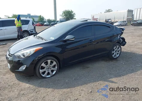 2012 Hyundai Elantra Limited (Ulsan Plant) из США, поврежденный, VIN KMHDH4AE8CU310045